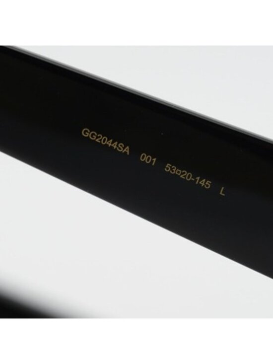 Gucci GG2044SA 001 Women Sunglasses Black Cat Eye Frame, Grey Lenses